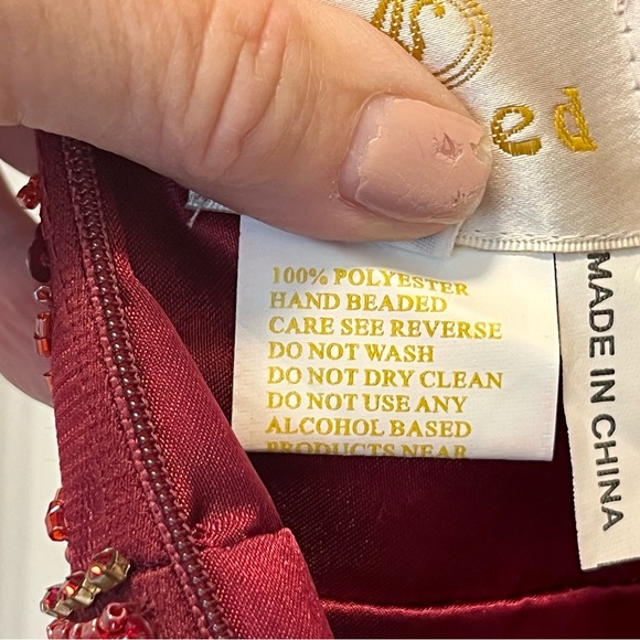 ASPEED DRESS, BURGUNDY, size XS - Picture 4 of 13